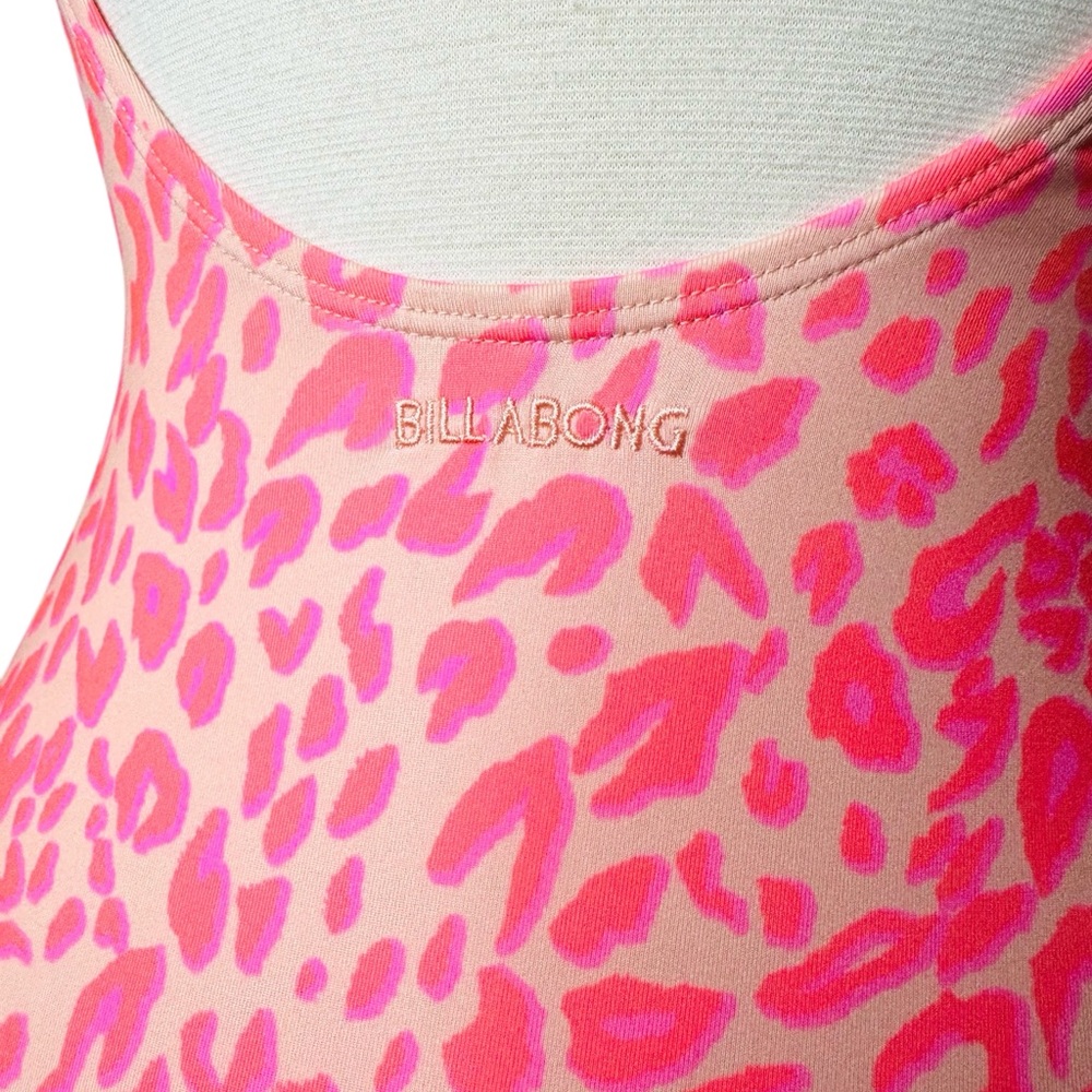 Billabong Pink Leopard One Piece Swimsuit - Picture 8 of 9